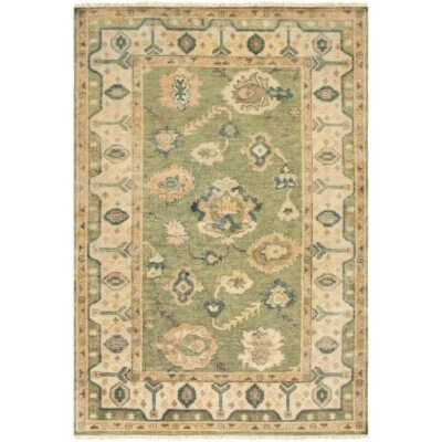 Surya HIL-9017 Hillcrest Area Rug, Dusty Sage Yellow Light Sage Teal - 2 X 3 - Image 1 of 3
