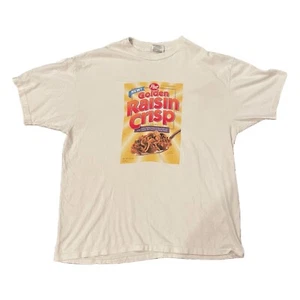 Vintage Rare Golden Raisin Crisp Post Cereal Shirt Snack Breakfast Tee - Picture 1 of 3