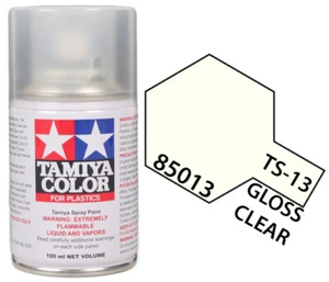 Tamiya 85013 TS-13 Gloss Clear Lacquer Spray Paint 100ml - US - Picture 1 of 2