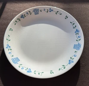 Corelle by Corning Blueberry Bouquet Cream Blue Green Dinner 10.25” Plate - Picture 1 of 9