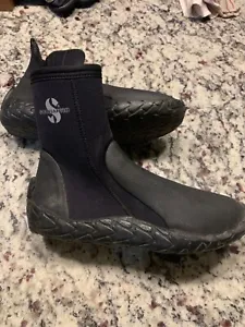 ScubaPro Wetsuit Dive Boots Size M/8 Black Booties Neoprene Nice Diving Boots - Picture 1 of 7