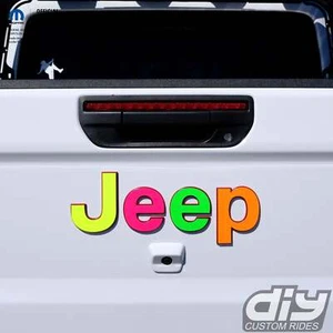 Jeep Emblem Overlay Decals Fluorescent Colors - Picture 1 of 24
