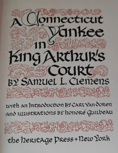 A Connecticut Yankee in King Arthur's Court Mark Twain Heritage Slipcase 1948 - Picture 1 of 8