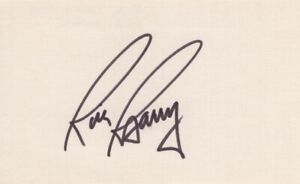 Rick Barry - NBA Champ: Basketball HOF - Autographed 3x5 Card  