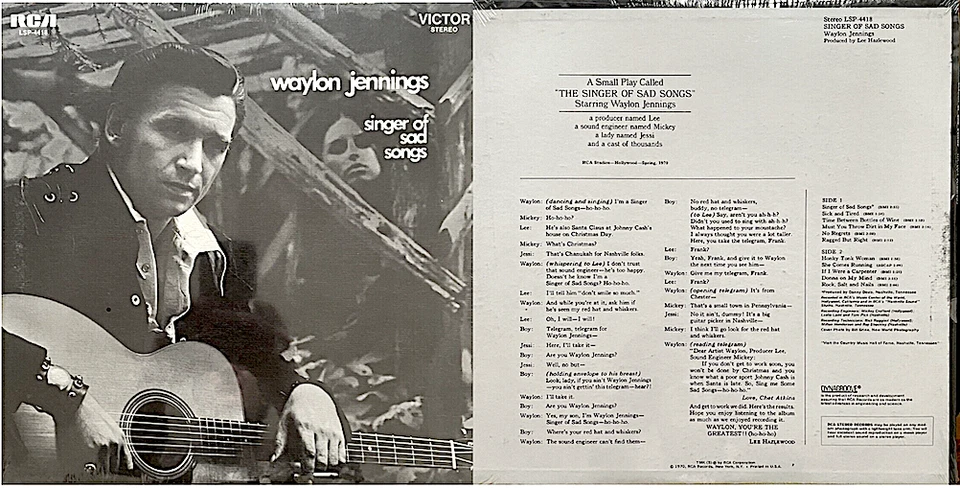 WAYLON JENNINGS rare LP: Singer Of Sad Songs - Original 1970 RCA-LSP ~  SEALED ~ - Image 1 of 1