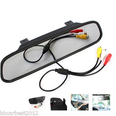 Car Auto Rear View Parking Monitor 4.3" LCD Video TFT Color Mirror Display - Image 1 of 4