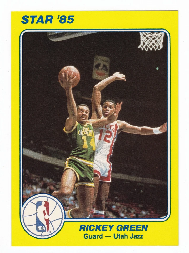 1985 Star Rickey Green '85 NBA Court Kings 5x7 Series 1 #11 - Image 1 of 1
