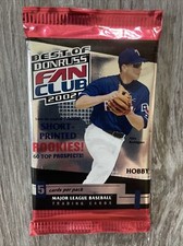 2002 Donruss Best of Fan Club MLB Baseball Cards Unopened Sealed Hobby Pack