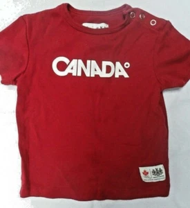 T-Shirt Olympic Canada Hudson's Bay HBC 2010 Red Size 12-18 Months Infant Baby - Foto 1 di 5