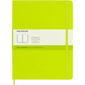 Moleskine Classic Notebook Lemon Green X-Large Hardcover Elastic Closure - Picture 1 of 12