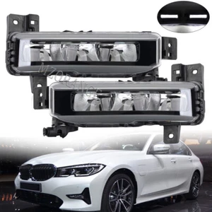 Left+Right Front Bumper LED Fog Light Lamps For BMW G20 320i 330i 2018 2019 2020 - Picture 1 of 13