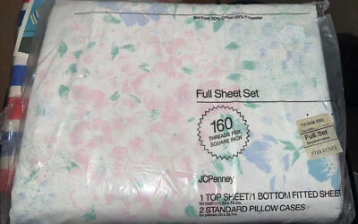JC Penney JENNIFER Vintage Floral “ Brushshstrokes” SHEET SET NWT - Image 1 of 3