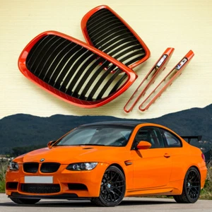 Parrilla delantera y guardabarros para parrilla lateral BMW E92 E93 E90 M3 ROJO METÁLICO - Imagen 1 de 5