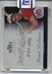 2012 Topps Tribute Autographs Gold #TA-FR Frank Robinson (Autographed) 1/1