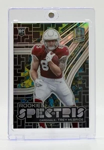 2022 Spectra Spectris Neon Splatter Prizm Trey McBride RC 2/8 Arizona Cardinals - Picture 1 of 3