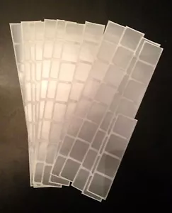 200 SQUARE SCRATCH OFF STICKERS SILVER LABELS PARTY FAVORS GAMES - FREE SHIPPING - Picture 1 of 1
