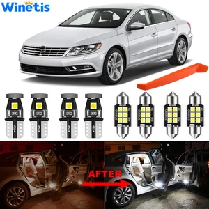 LED Light Bulbs Interior Light Kit for Volkswagen CC 2008-2017 White Dome Lights - Picture 1 of 9