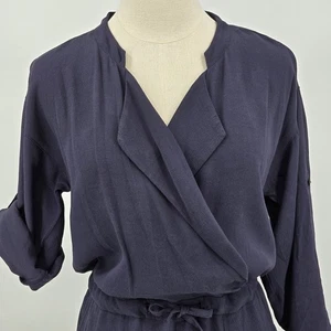 Madwell Novelist Jumpsuit Gr. XS Navy Wickel Druckknopf Kordelzug 3/4 Arm E8289 - Bild 1 von 11