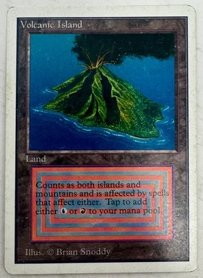Magic the Gathering, Volcanic Island, Unlimted Edition, MTG - played - Image 1 of 2