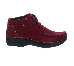 Botín Wolky Seamy Moc, nobuck antiguo, Oxblood 0625311-530 rojo oscuro - Imagen 1 de 10