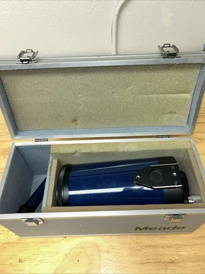Meade Schmidt Cassegrain F/10 F=1000 D=102 Telescope Lens w/ Original Case. EXC - Image 1 of 4