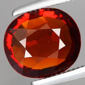 Cojín 1.61ct 7.9x6.9mm Natural Rojizo Naranja Espesartita Granate Namibia, África - Imagen 1 de 4