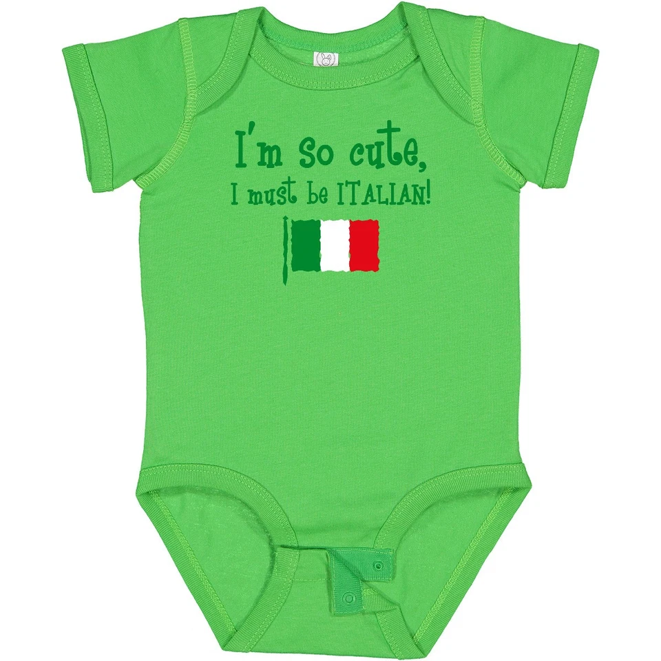 Inktastic So Cute Italian Baby Bodysuit Im Italy Flag Pride Italia Idea Funny - Image 1 of 1