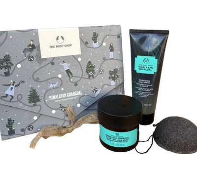 The Body Shop Himalayan Charcoal Skin Purifying Kit Discontinued Rare New - Image 1 of 4