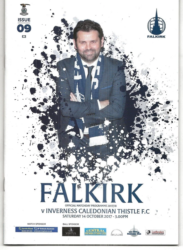 Football Programme FALKIRK v INVERNESS CALEDONIAN THISTLE Oct 2017 - Image 1 of 1