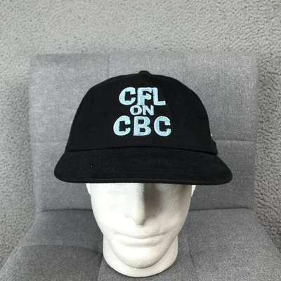 Vintage CFL Hat Cap Strap Back Mens Black Football Grey Cup Winnipeg CBC 90s - Image 1 of 4