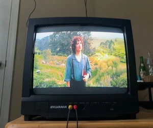 SYLVANIA 13" SST4131 CRT TV Retro Vintage Gaming W/Remote Nintendo Sega WORKS - Picture 1 of 9