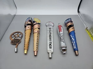 Beer tap handle lot Of 6 Sam Adams Coors Magic mixed variety Total man Cave Bar - Picture 1 of 12