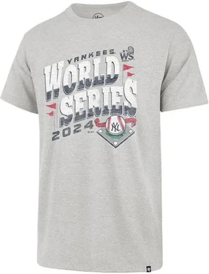 New with Tags 47 2024 World Series Men's New York Yankees T-Shirt Gray Size M - Image 1 of 4