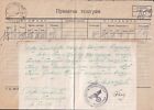 1942 Serbia Germany Ww2 Occup Nischka Banja Telegramm Form Standortkommandatur