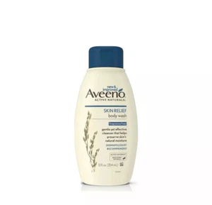 (3 PACK) AVEENO Skin Relief Body Wash Fragrance Free Gentle & Effective 12 oz - Picture 1 of 2