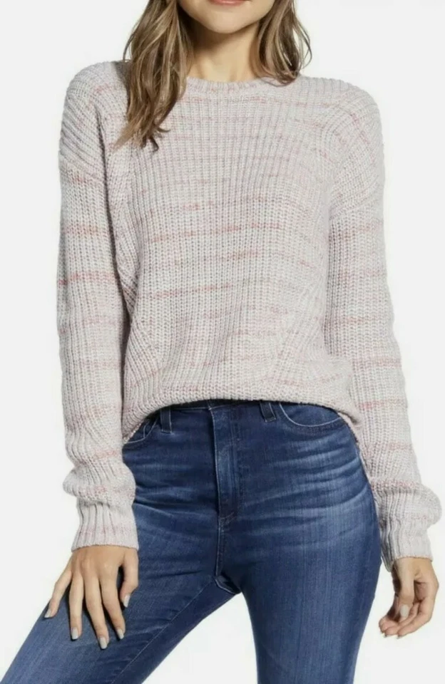 Lucky BRAND Womens Pink Crewneck Sweater Top S BHFO 2750