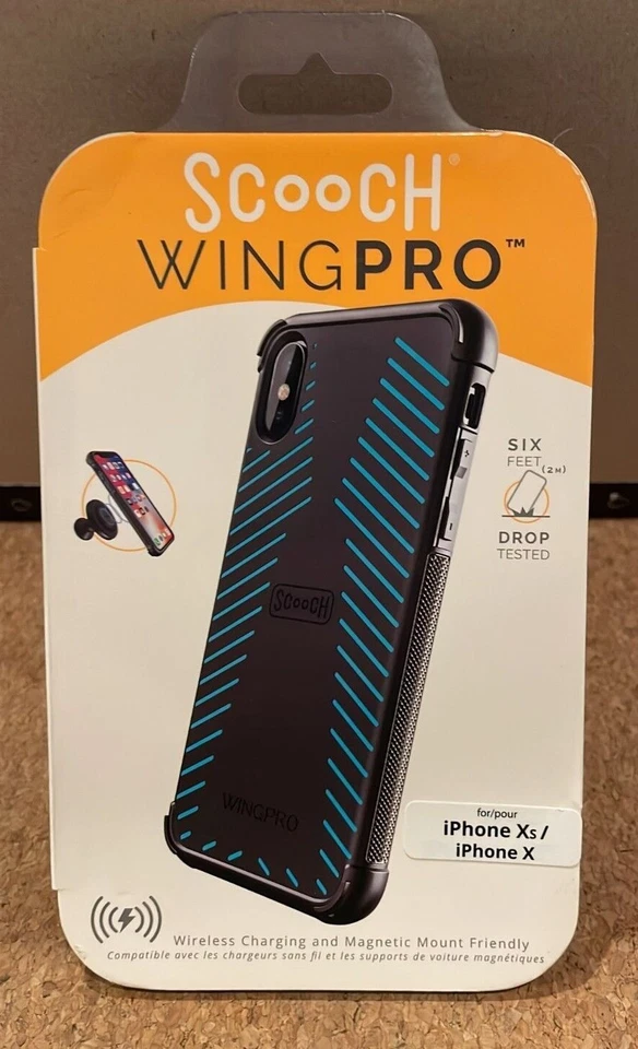 Scooch WINGPRO Wireless Charging Magnetic Mount Case iPhone X/ XS