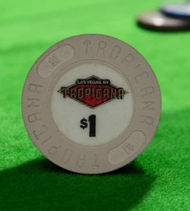 TROPICANA CASINO LAS VEGAS $1 CASINO CHIP - Picture 1 of 4