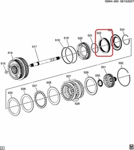 (1) Retenedor de pistón de embrague genuino GM 24258876 - Spring-4-5-6 se adapta a Sonic 2012 - Imagen 1 de 3