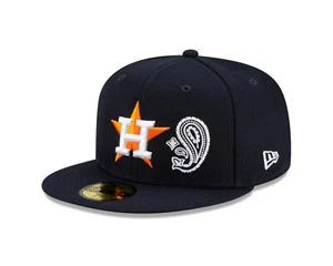 Houston Astros New Era Paisley Patchwork Undervisor 59FIFTY Fitted Hat - Navy - Bild 1 von 7