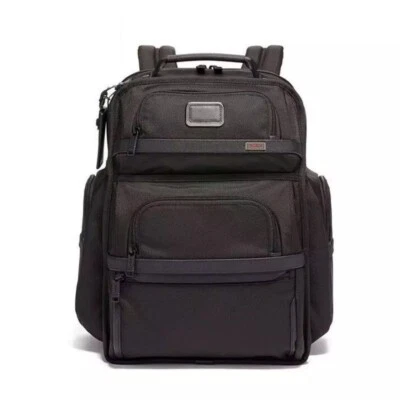 TUMI ALPHA3 Brief Pack Backpack Ballistic Black 2603578D3 Leather Black New - Image 1 of 4