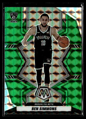 2021-22 Panini Mosaic Ben Simmons #9 Green Brooklyn Nets - Image 1 of 2