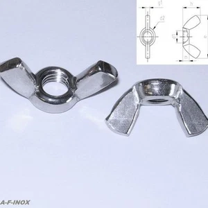 Flügelmuttern DIN 315 A2 Edelstahl VA M3 M4 M5 M6 M8 M10 M12 Amerikanisch Form - Bild 1 von 1