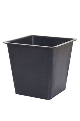 Blumenkübeleinsatz Pflanzkübeleinsatz Kunststoff Einsatz 19 x 21 x 21 cm Schwarz - Bild 1 von 4