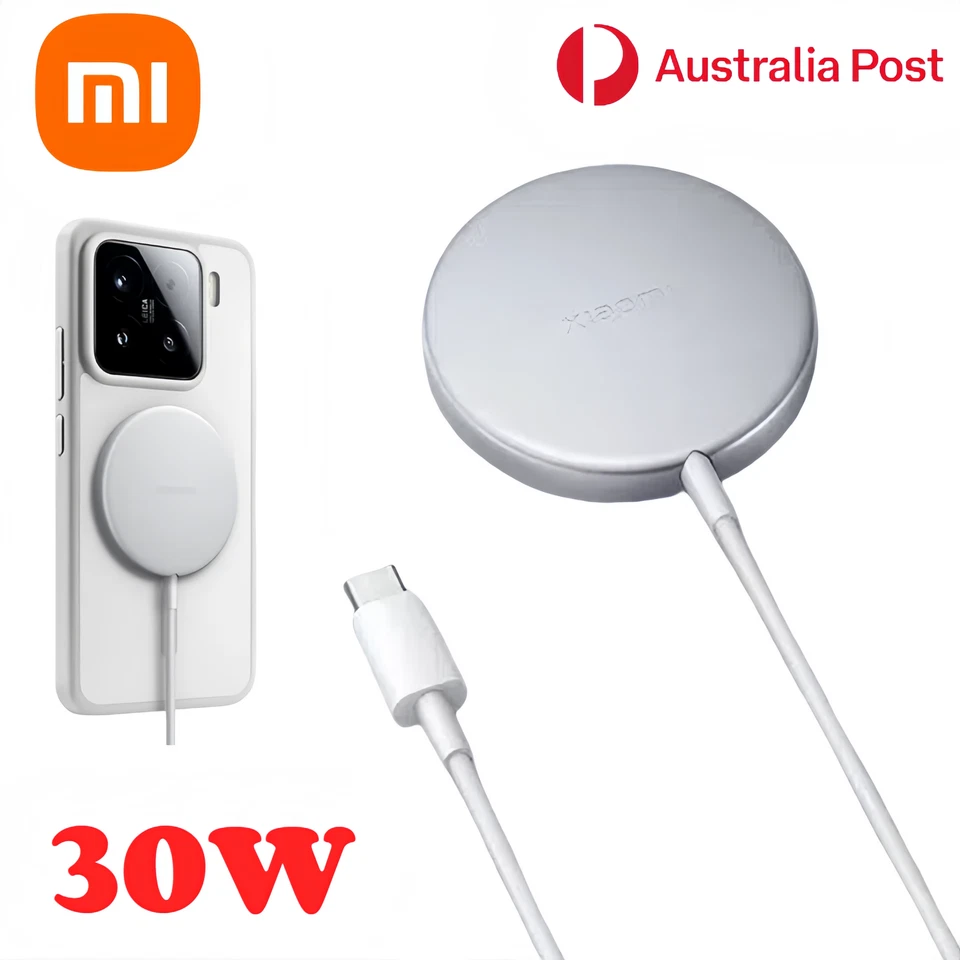 Xiaomi Wireless Magnetic Charger Cable 30W Fast Charger Samsung iPhone 16 15 14 - Image 1 of 4