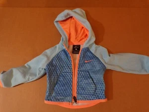 Infant Boys Size 9 Months Blue Dri-Fit Nike Hoodie Used  - Picture 1 of 1