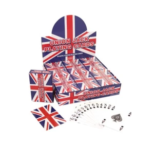 Full Box Union Jack Playing Cards Decks of 52 - 12 sealed Packs - Picture 1 of 5