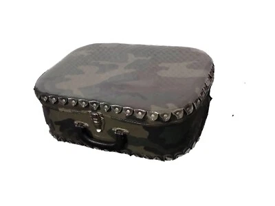 Maleta rígida de carga de camuflaje de charol con flecos 12x18 Foto 1 de 4