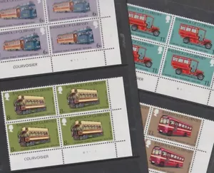 Guernsey 1979 Mint MNH Blocks Public Transport Vintage Classic Buses Trams Steam - Picture 1 of 3