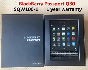 BlackBerry Passport Q30 (SQW100-1) 32GB+3GB Black Unlocked Smartphone New Sealed - Picture 1 of 16